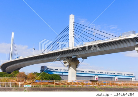 東京都葛飾区かつしかハープ橋2025年12月 東京都葛飾区かつしかハープ橋2025年12月 134164294