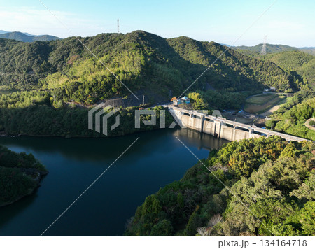 徳島県阿南市　福井ダム　ダム湖 134164718