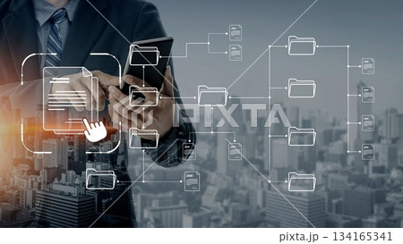 Digital File Directory and Folder Organization Structure Marrow 134165341