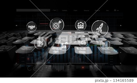 Project Management Strategy Dashboard Interface Muxer Project Management Strategy Dashboard Interface Muxer 134165589