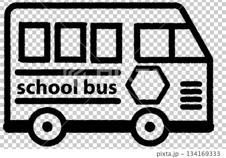 School bus simple icon 2-3 School bus simple icon 2-3 134169333