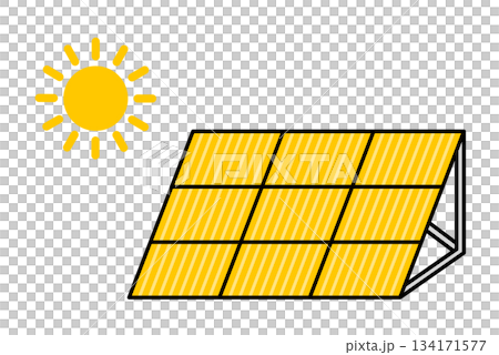 ソーラーパネル（太陽光パネル） 134171577