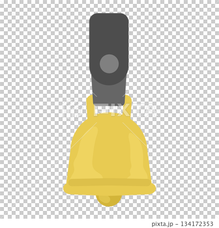 熊鈴　イラスト（黒色） 134172353