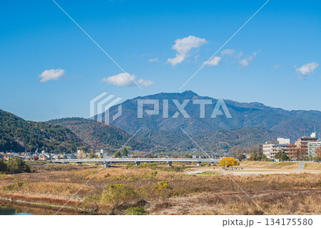 初冬の桂川　京都市 134175580