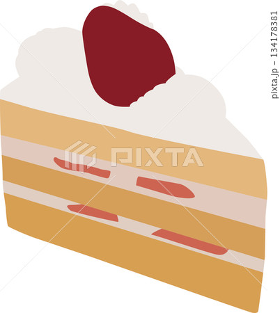 イチゴのショートケーキ 134178381