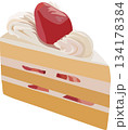 イチゴのショートケーキ 134178384