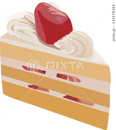 イチゴのショートケーキ 134178384