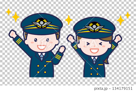 パイロット/2人組/男女 03 パイロット/2人組/男女 03 134179151