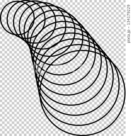 Circle waves with lines created using blend tool 134179229