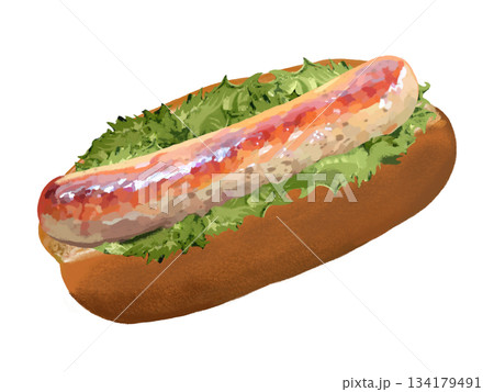 ホットドッグ（サルシッチャ） 134179491