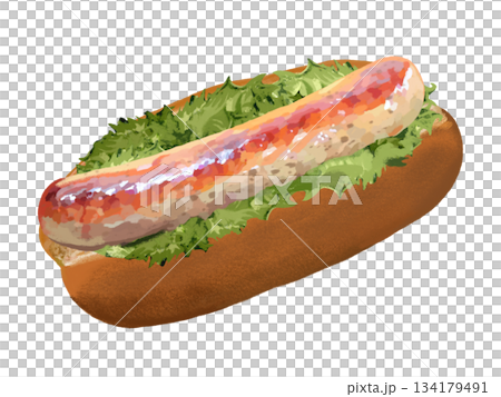 Hot dog (salsiccia) 134179491
