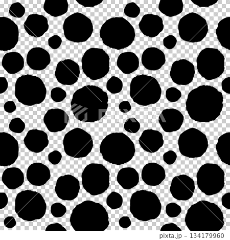 Irregular circles seamless pattern 134179960