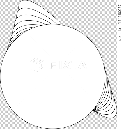 Circle frame overlapping for badges, logo tag, label, banner, icon Circle frame overlapping for badges, logo tag, label, banner, icon 134180077