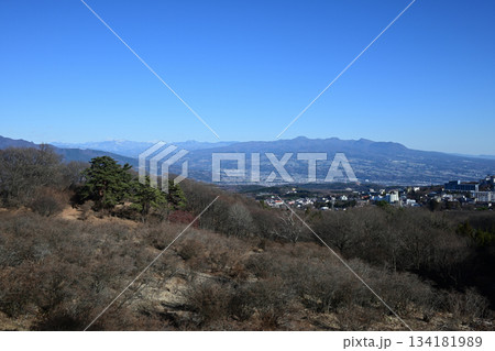 伊香保温泉「長峰展望台」からの眺望、赤城山 134181989