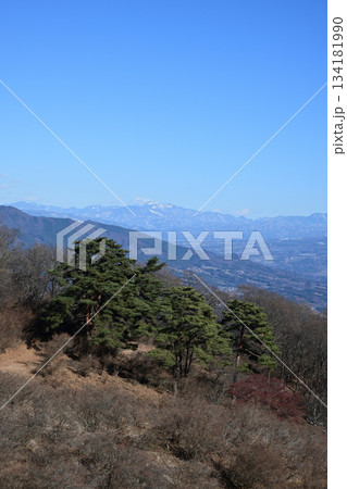 伊香保温泉「長峰展望台」からの眺望、白根山 134181990