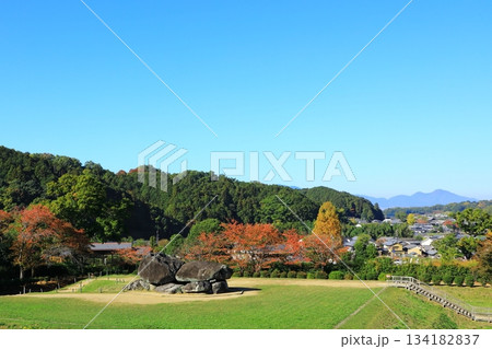 秋の石舞台古墳 秋の石舞台古墳 134182837