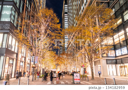 《東京都》丸の内・冬のイルミネーション 《東京都》丸の内・冬のイルミネーション 134182959