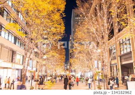 《東京都》丸の内・冬のイルミネーション 134182962