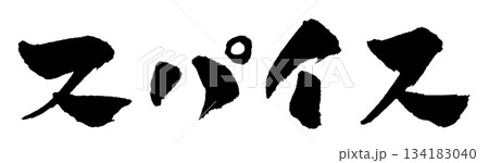 スパイス  筆文字 イラスト 134183040