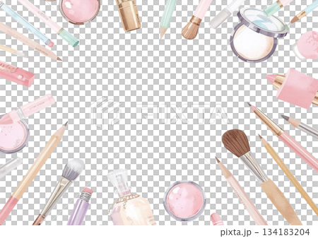 很多化妝品 134183204