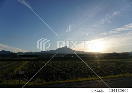秋の鳥取　奥大山の紅葉風景 134183663