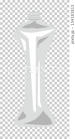 Illustration of a crushed empty plastic bottle Illustration of a crushed empty plastic bottle 134183813