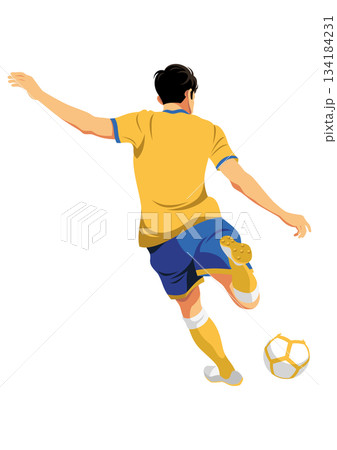 サッカー選手 134184231