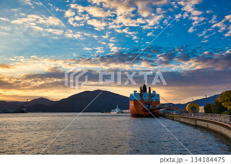 敦賀金ケ崎緑地の夕暮れ 敦賀金ケ崎緑地の夕暮れ 134184475