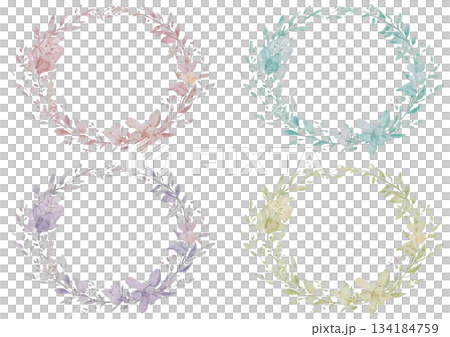 別緻的花葉相框套裝 134184759