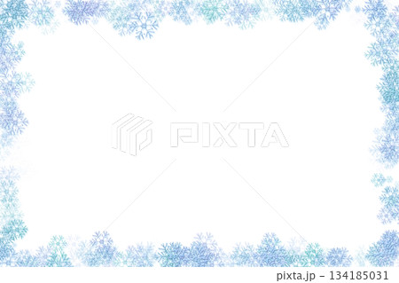 Blue snowflake winter frame.New Year, Christmas Blue snowflake winter frame.New Year, Christmas 134185031