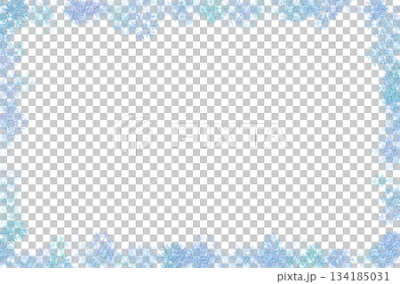 Blue snowflake winter frame.New Year, Christmas Blue snowflake winter frame.New Year, Christmas 134185031