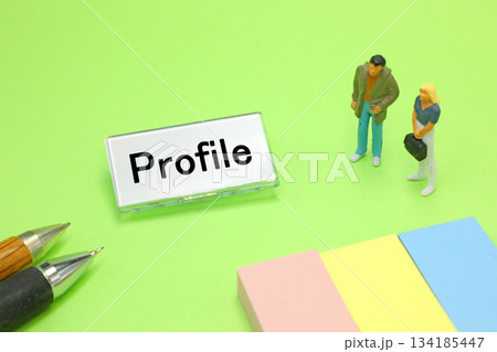 プロフィールの文字素材 プロフィールの文字素材 134185447