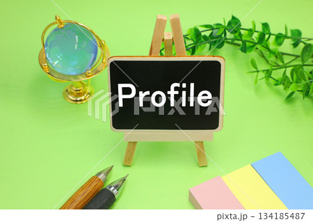 プロフィールの文字素材 134185487