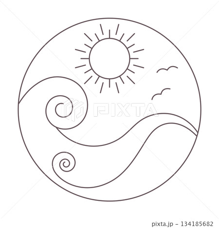 ocean logo circle 134185682