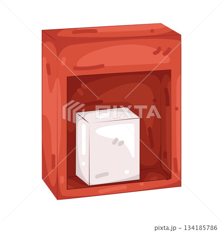 Illustration of emergency box Illustration of emergency box 134185786