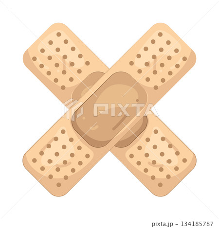 Illustration of bandage Illustration of bandage 134185787