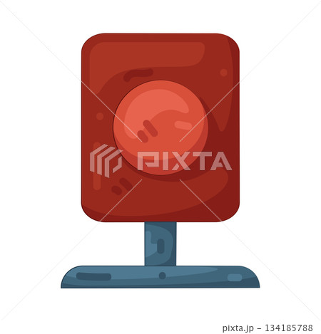 Illustration of emergency light Illustration of emergency light 134185788