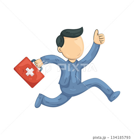 Illustration of paramedic Illustration of paramedic 134185793