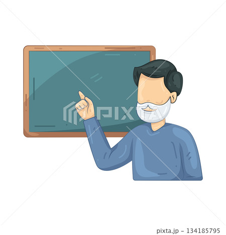 Illustration of teacher  134185795