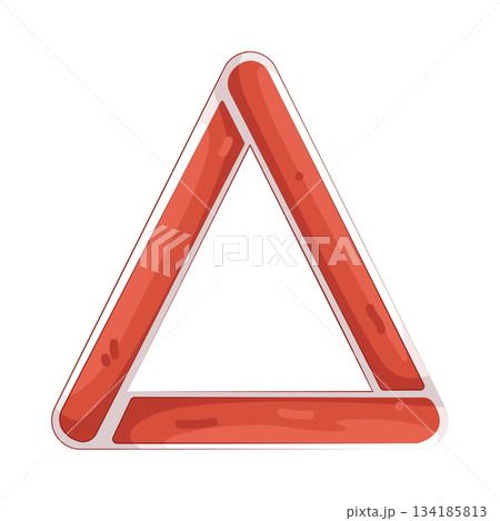 Illustration of triangle alert Illustration of triangle alert 134185813