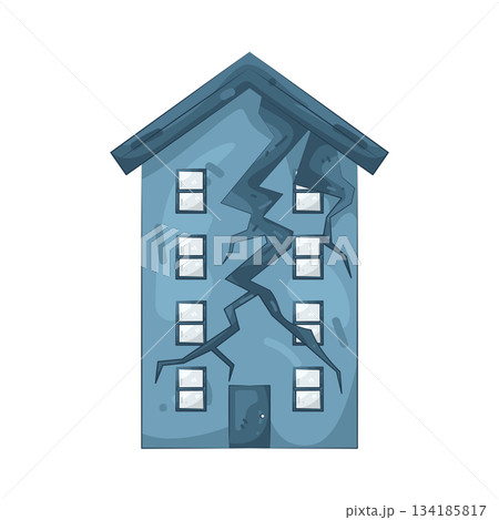 Illustration of earthquake Illustration of earthquake 134185817