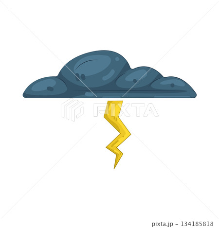 Illustration of thunderstorm Illustration of thunderstorm 134185818