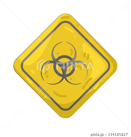 Illustration of biohazard sign Illustration of biohazard sign 134185827
