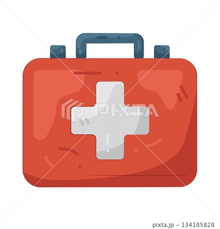 Illustration of first aid kit Illustration of first aid kit 134185828