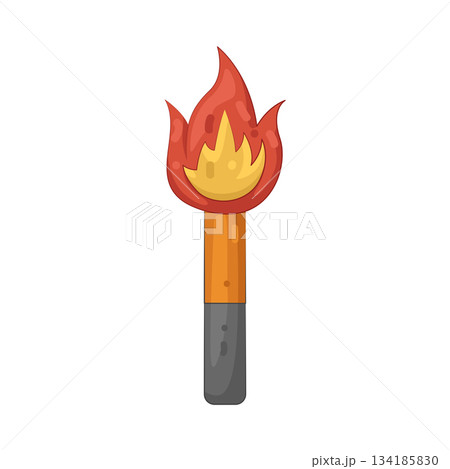 Illustration of matchstick Illustration of matchstick 134185830