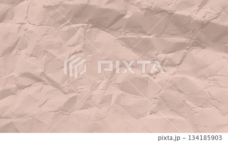 Crumpled brown paper texture, vintage, realistic style. 134185903