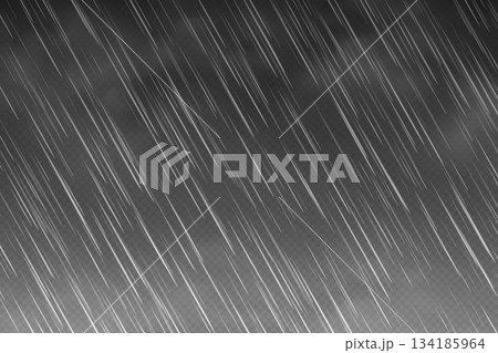 Raindrop effect with clouds, rain overlay on dark transparent background, realistic rain with mist weather wallpaper Raindrop effect with clouds, rain overlay on dark transparent background, realistic rain with mist weather wallpaper 134185964