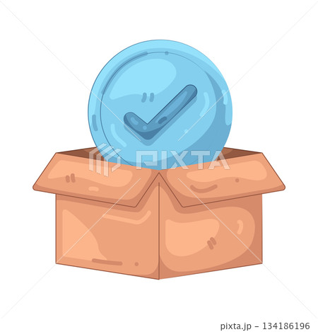 Illustration of approve Illustration of approve 134186196