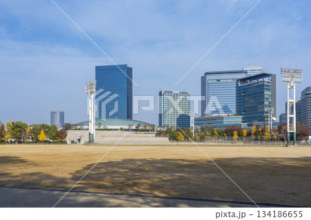 大阪城公園　太陽の広場　紅葉の季節 134186655