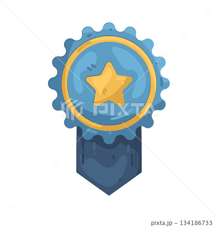 Illustration of quality badge Illustration of quality badge 134186733